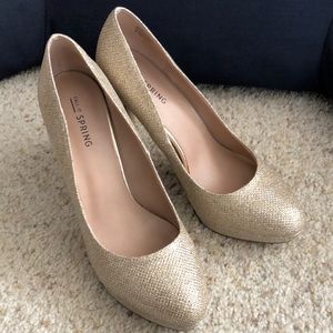 Call It Spring Gold Pumps